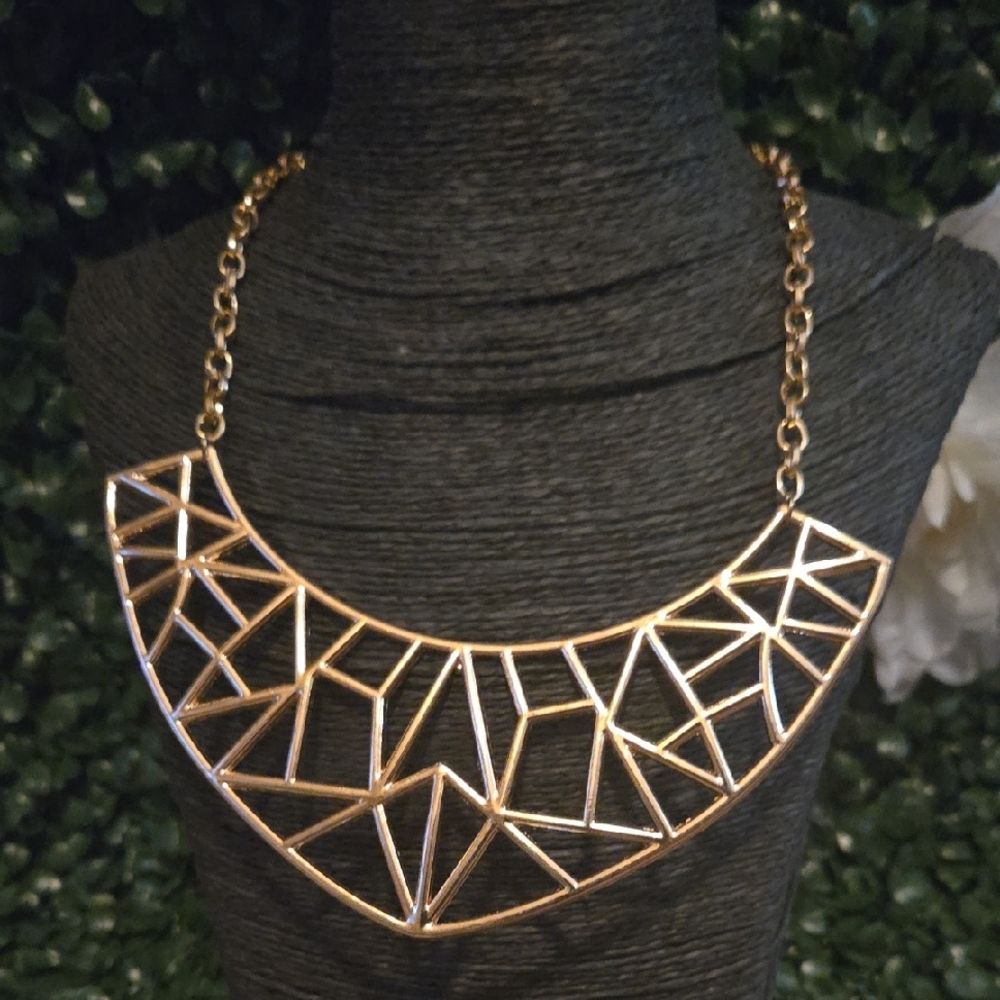 Geometric Gold Necklace
